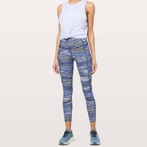 lululemon Blue Multi Space-Dye Leggings